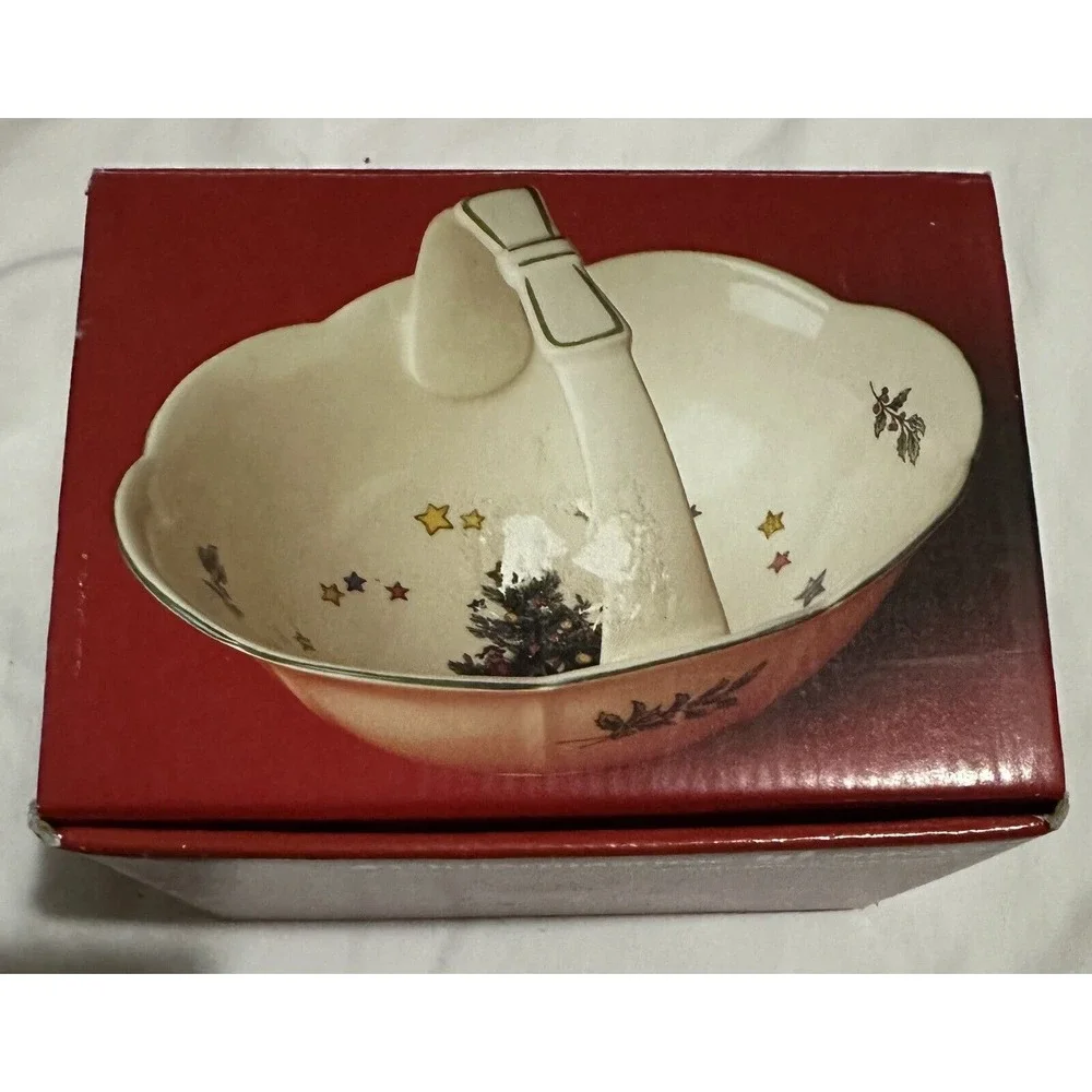 Great Vintage‎ Nikko Christmastime Christmas Tree Candy Basket